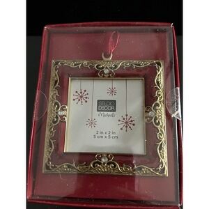 Ornament Christmas Red New Gold Filigree Photo Small Frame Studio Decor Michaels